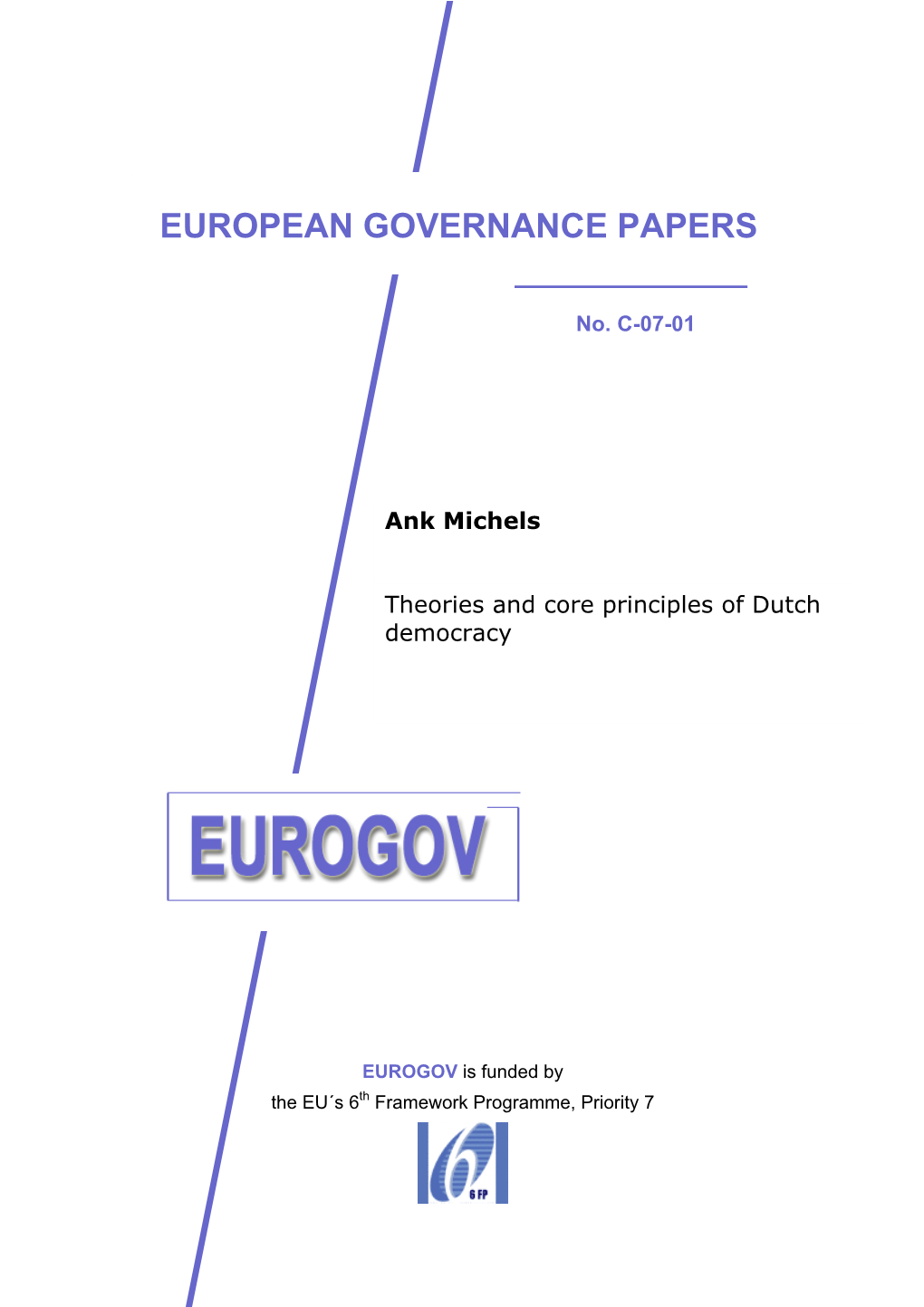 Theories and Core Principles of Dutch Democracy