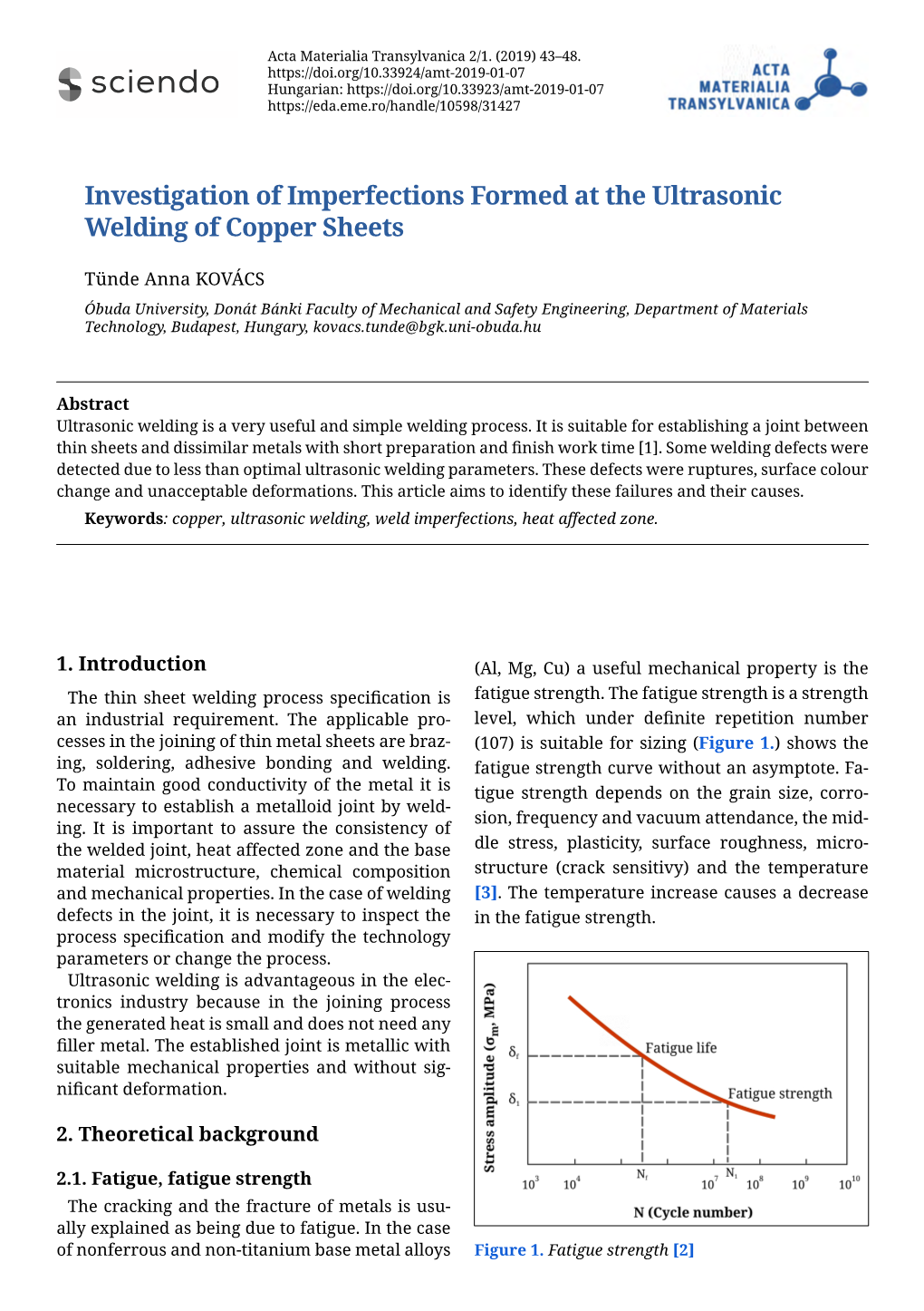 Investigation of Imperfections Formed at the Ultrasonic Welding of Copper Sheets