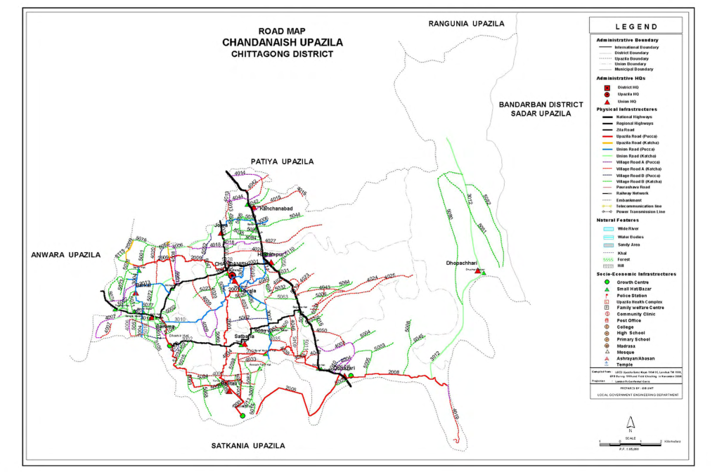 Inventory of LGED Road Network, March 2005, Bangladesh