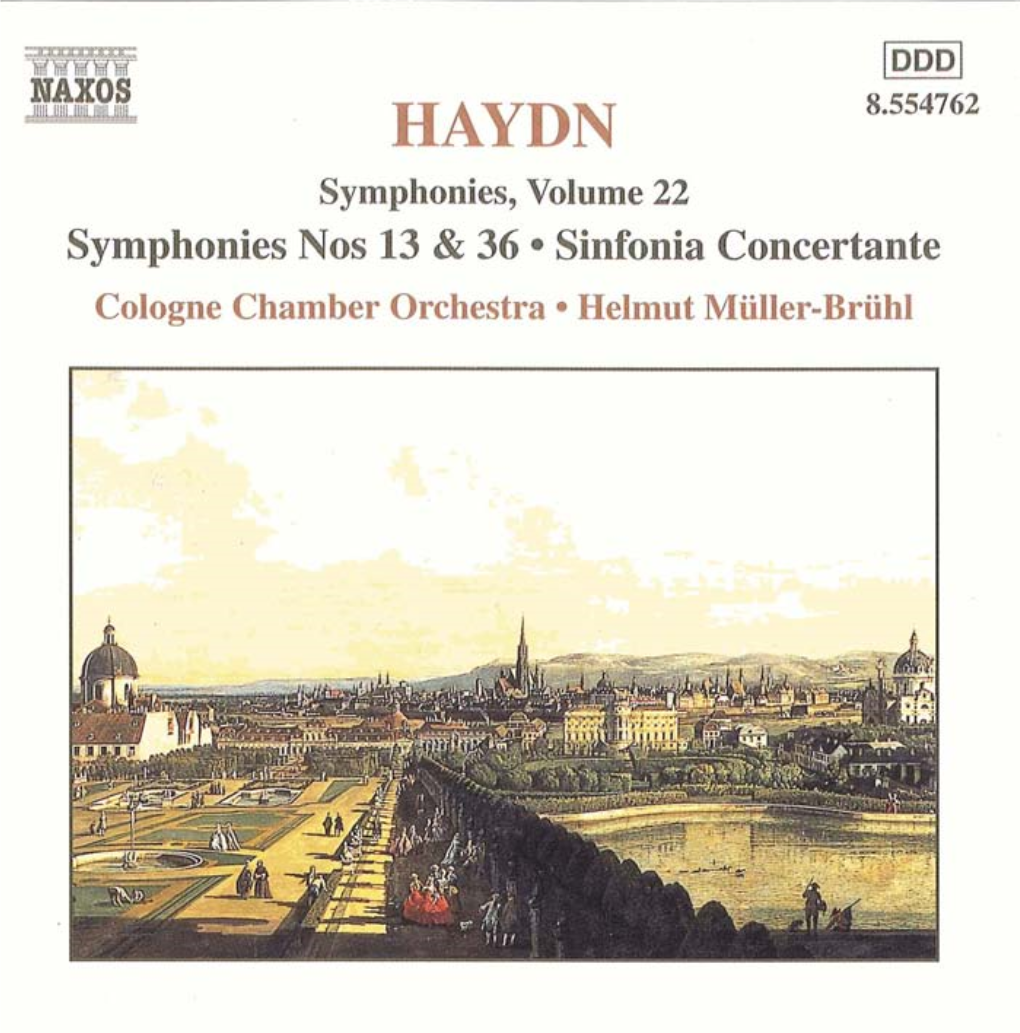 Symphonies Nos 13 & 36 Sinfonia Concertante