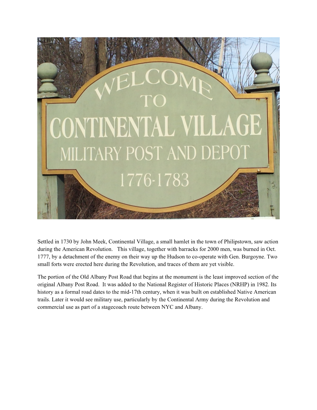 History of Continental Village