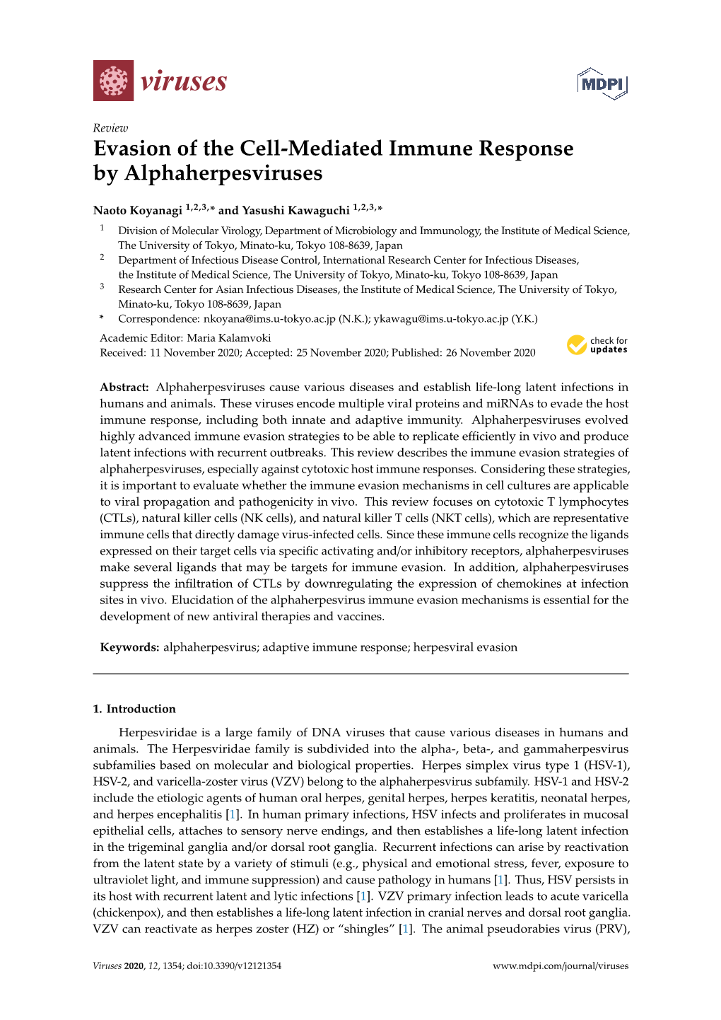 Evasion of the Cell-Mediated Immune Response by Alphaherpesviruses