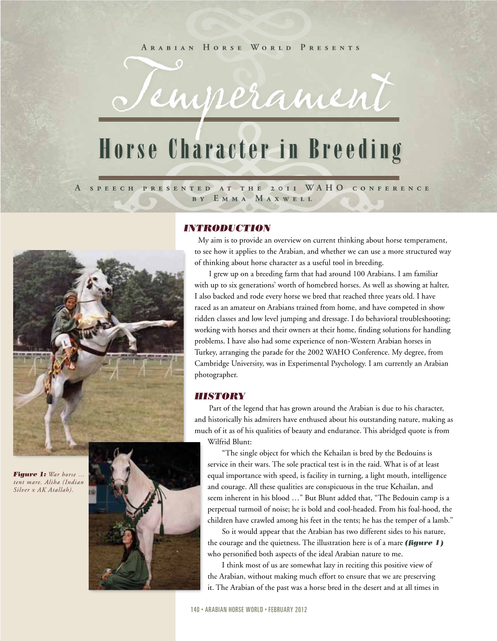 Horse Character in Breeding