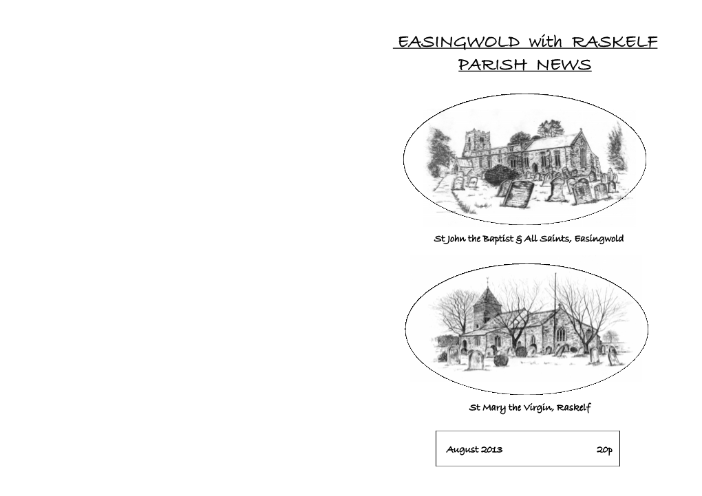 EASINGWOLD with RASKELF PARISH NEWS