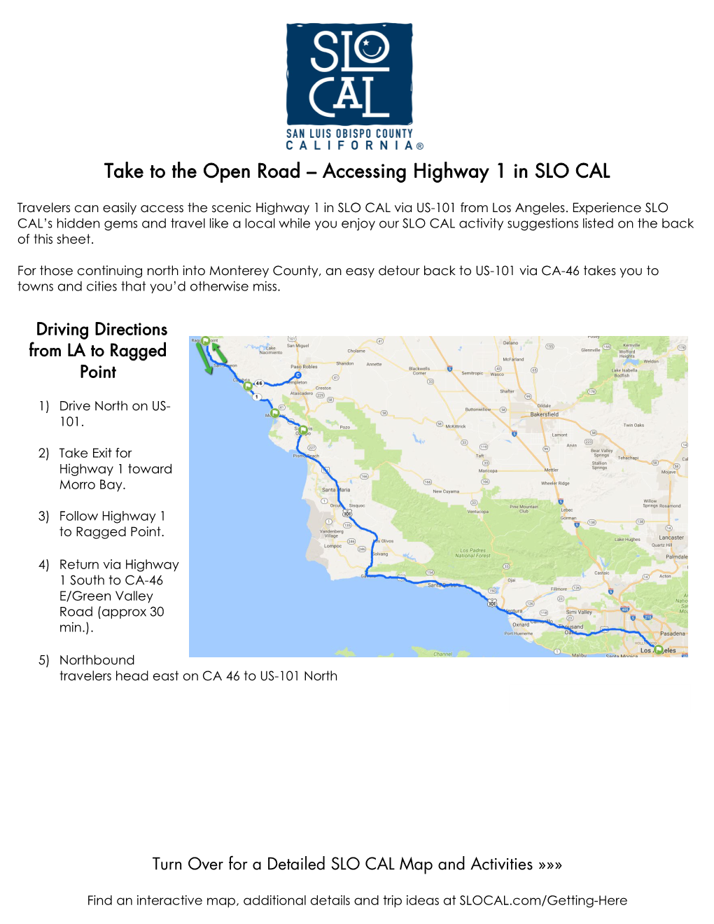Take to the Open Road – Accessing Highway 1 in SLO CAL