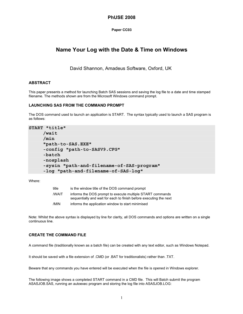 Name Your Log with Date & Time on Windows