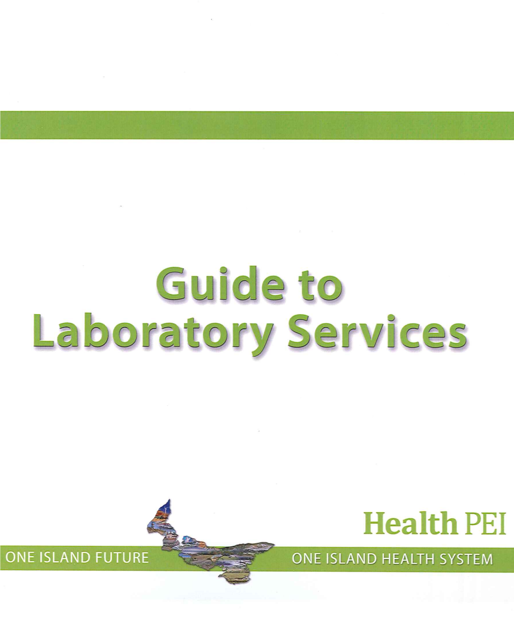 Guide to Laboratory Services
