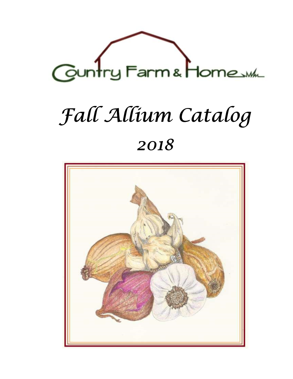 Fall Allium Catalog