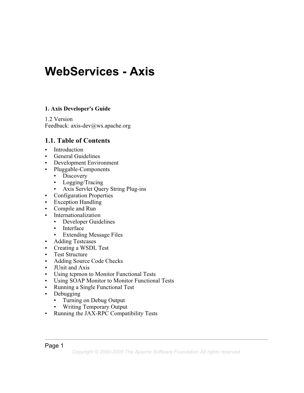 Webservices - Axis