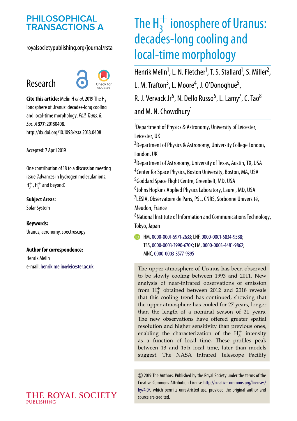 The H Ionosphere of Uranus: Decades-Long Cooling and Local-Time Morphology