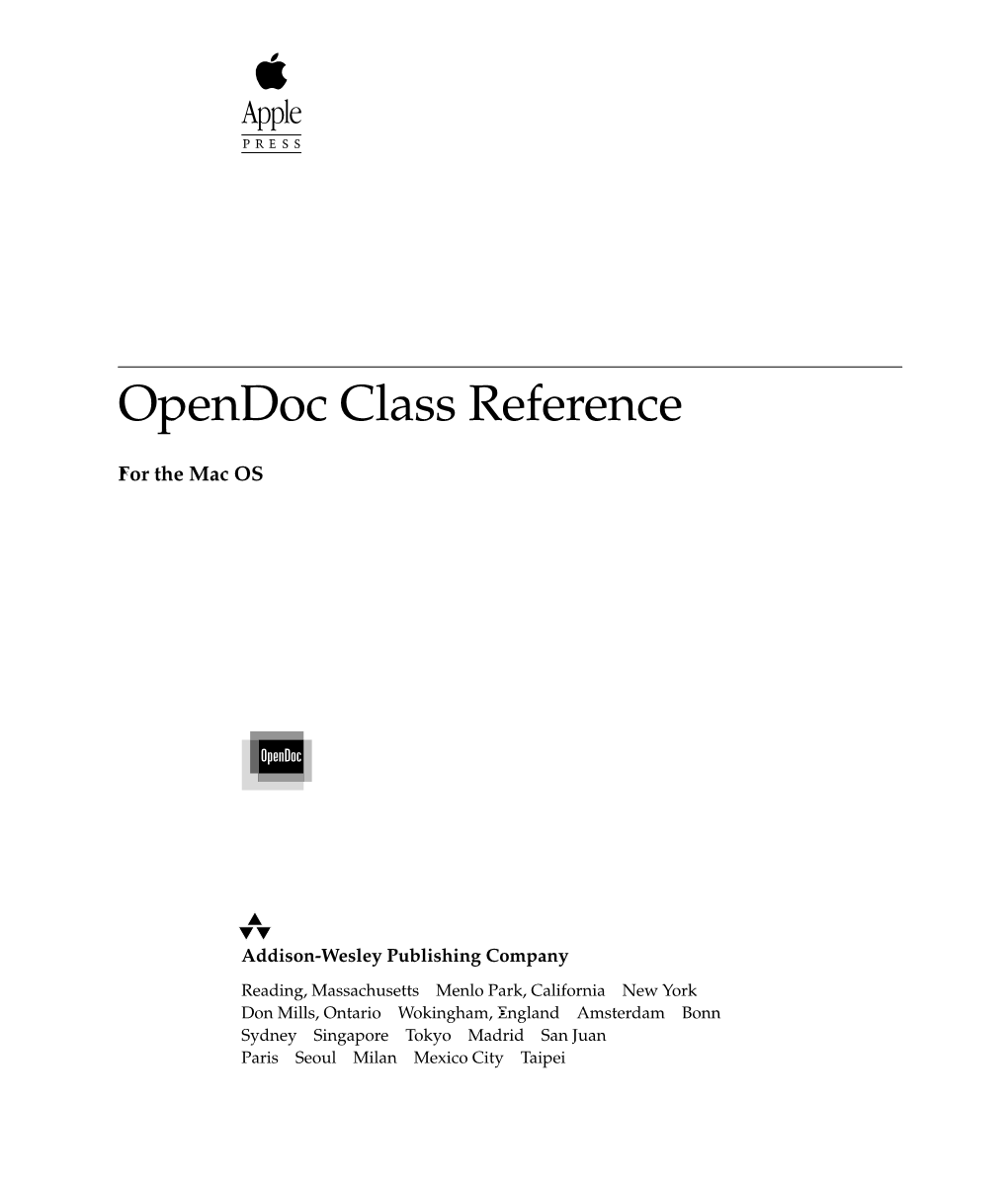 Opendoc Class Reference