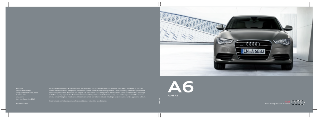 Audi A6 Printing Errors