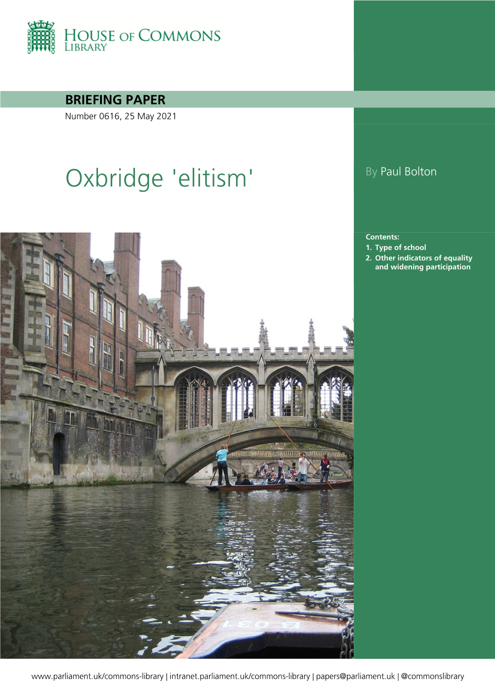 Oxbridge 'Elitism'