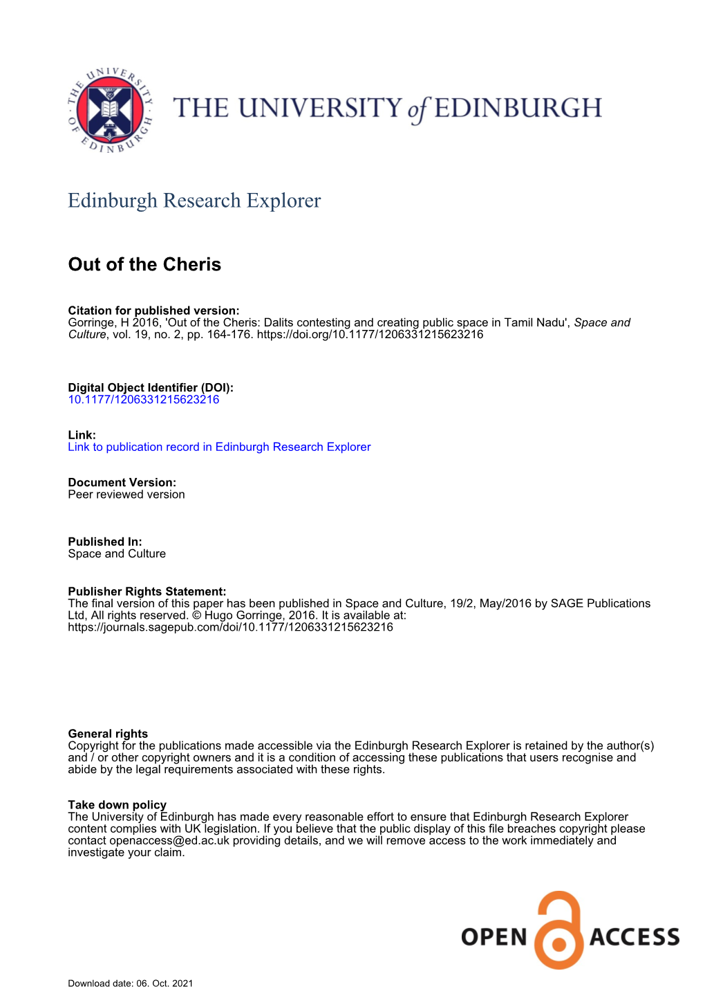 Edinburgh Research Explorer