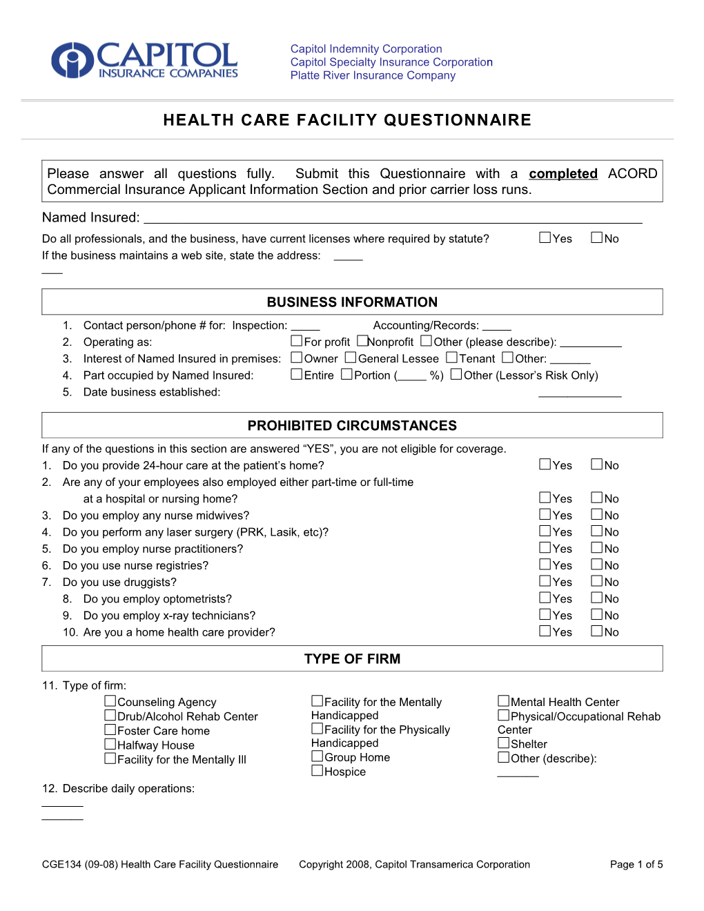 Capitol Specialty Insurance Corporation