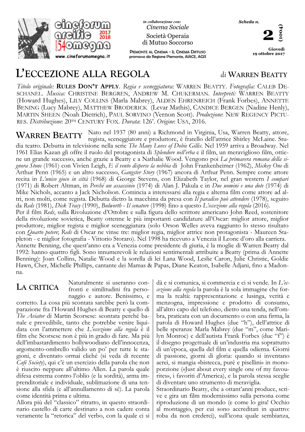 L'eccezione Alla Regola