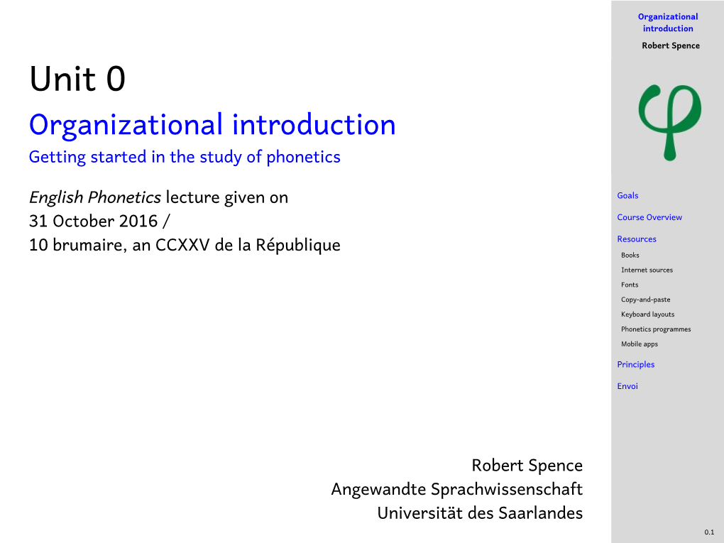 Getting Started in the Study of Phonetics