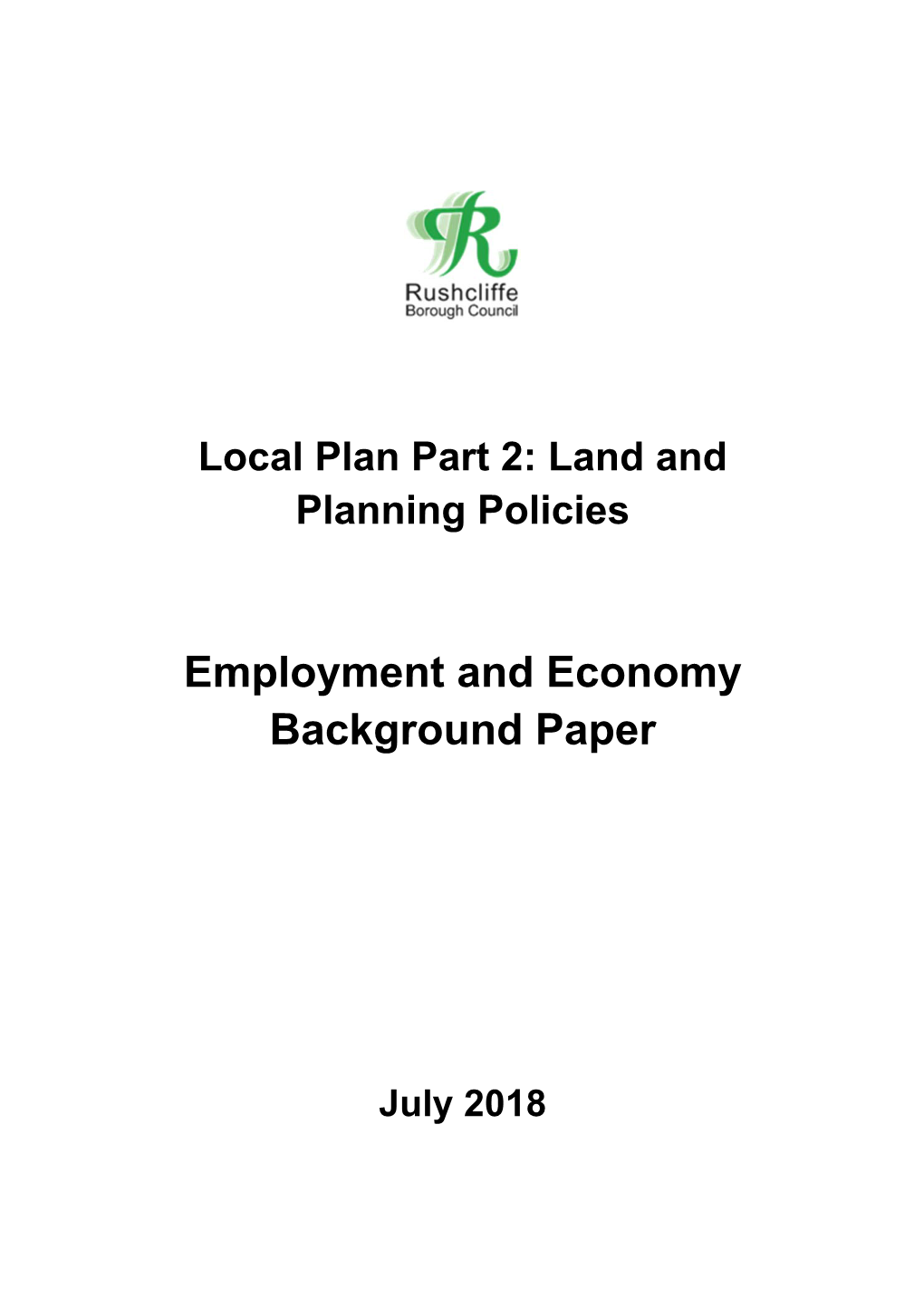 Employment and Economy Background Paper