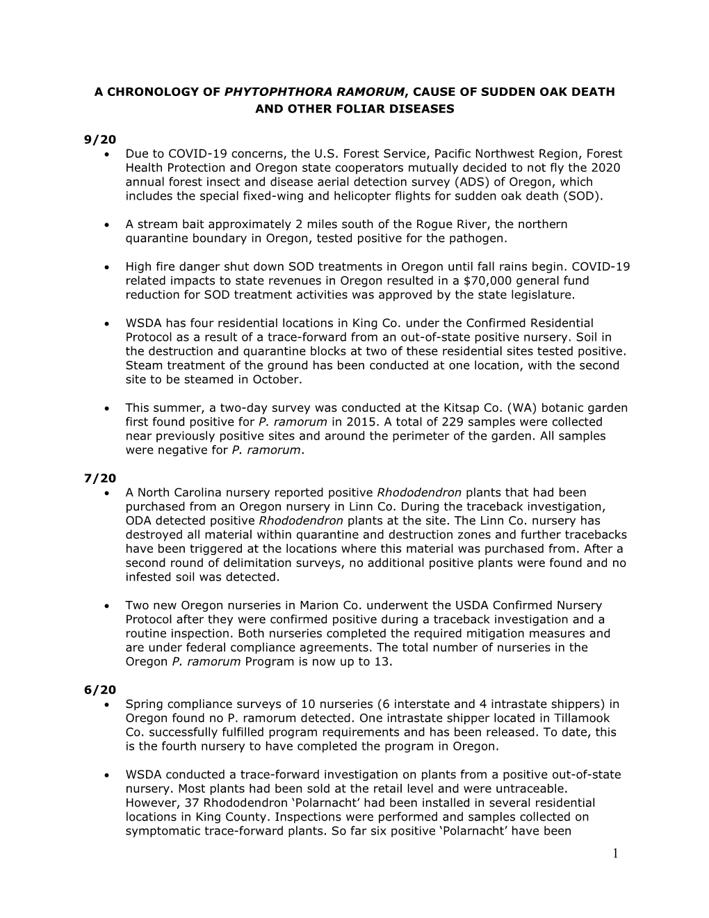 Phytophthora Ramorum Description