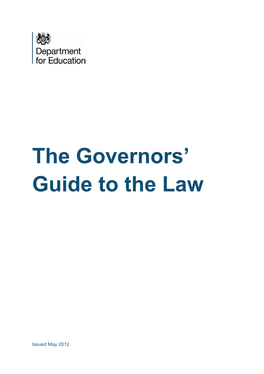 The Governors Guide to the Law