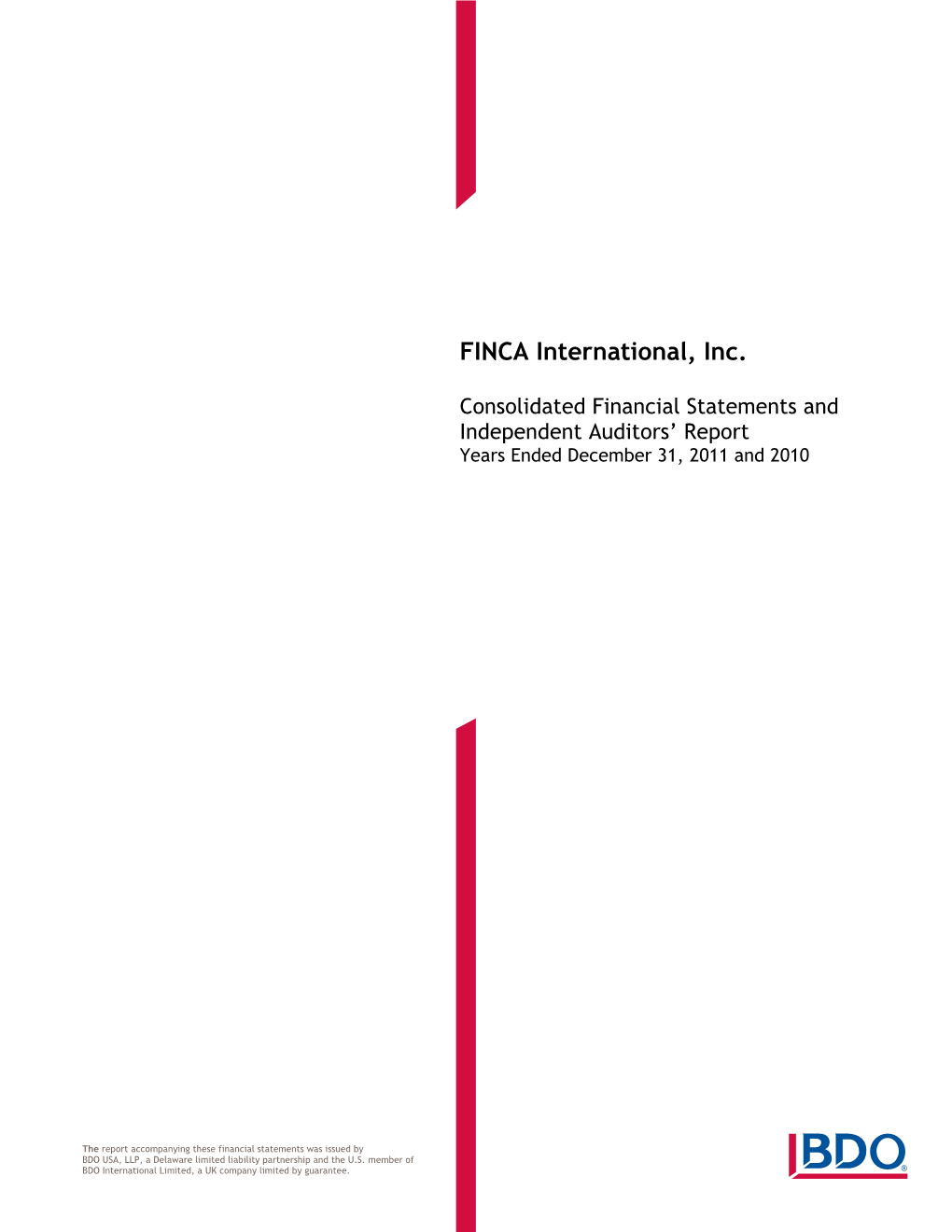 FINCA International, Inc