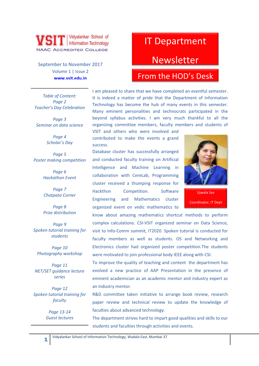 IT Department Newsletter