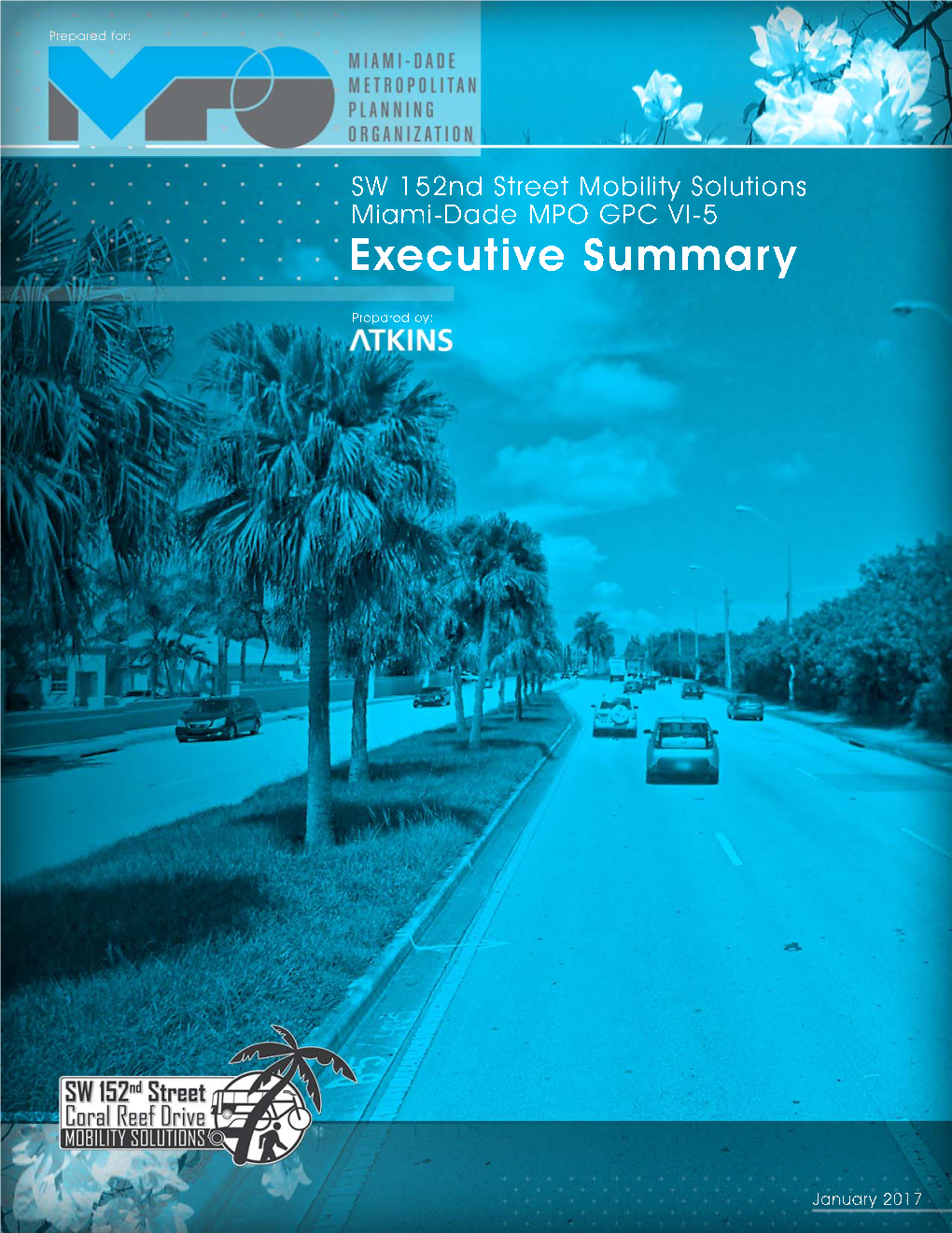 SW 152Nd Street Mobility Solutions Executive Summary, January 2017
