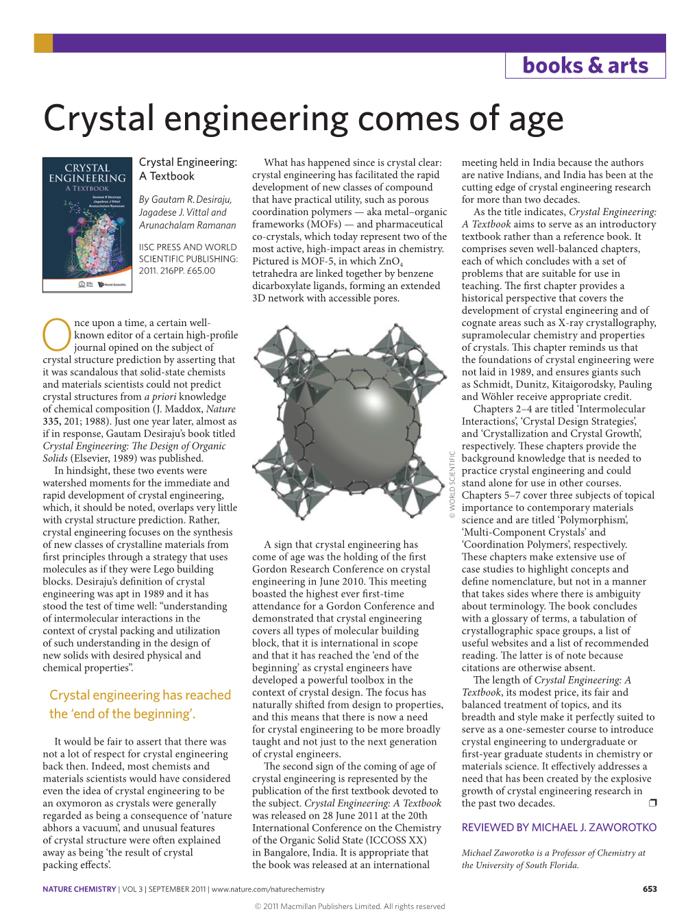 Crystal Engineering Comes of Age