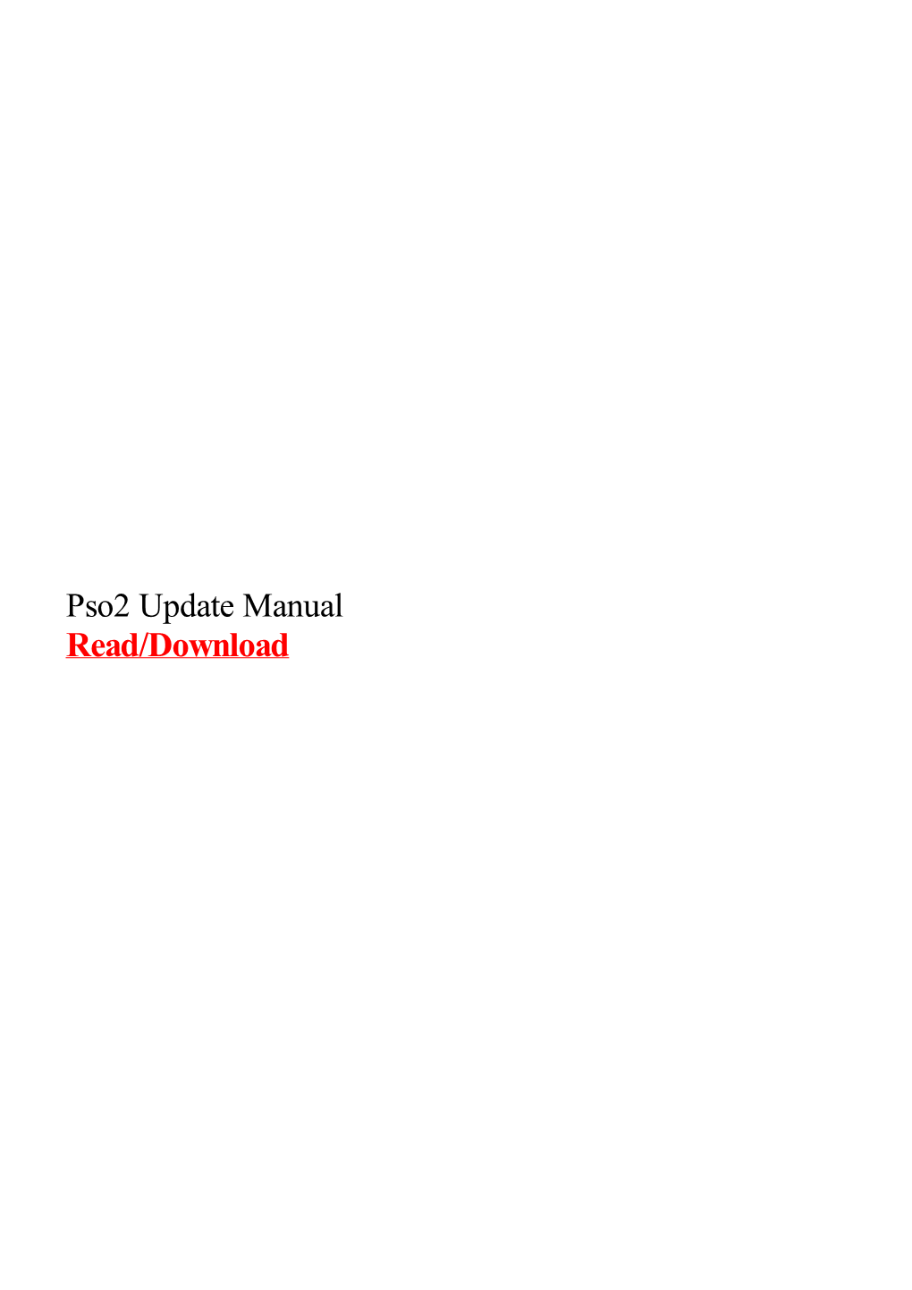 Pso2 Update Manual.Pdf