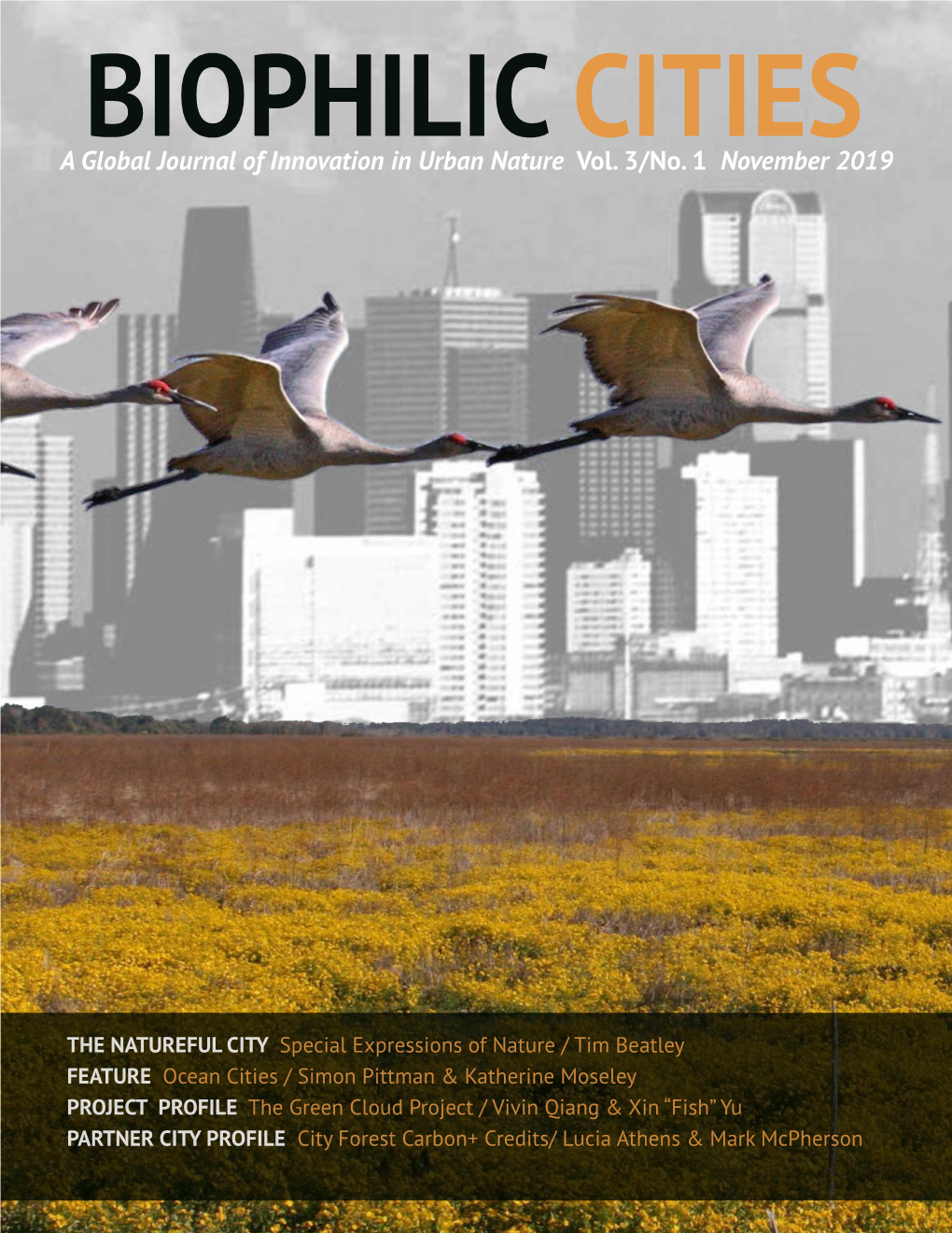 A Global Journal of Innovation in Urban Nature Vol. 3/No. 1 November 2019