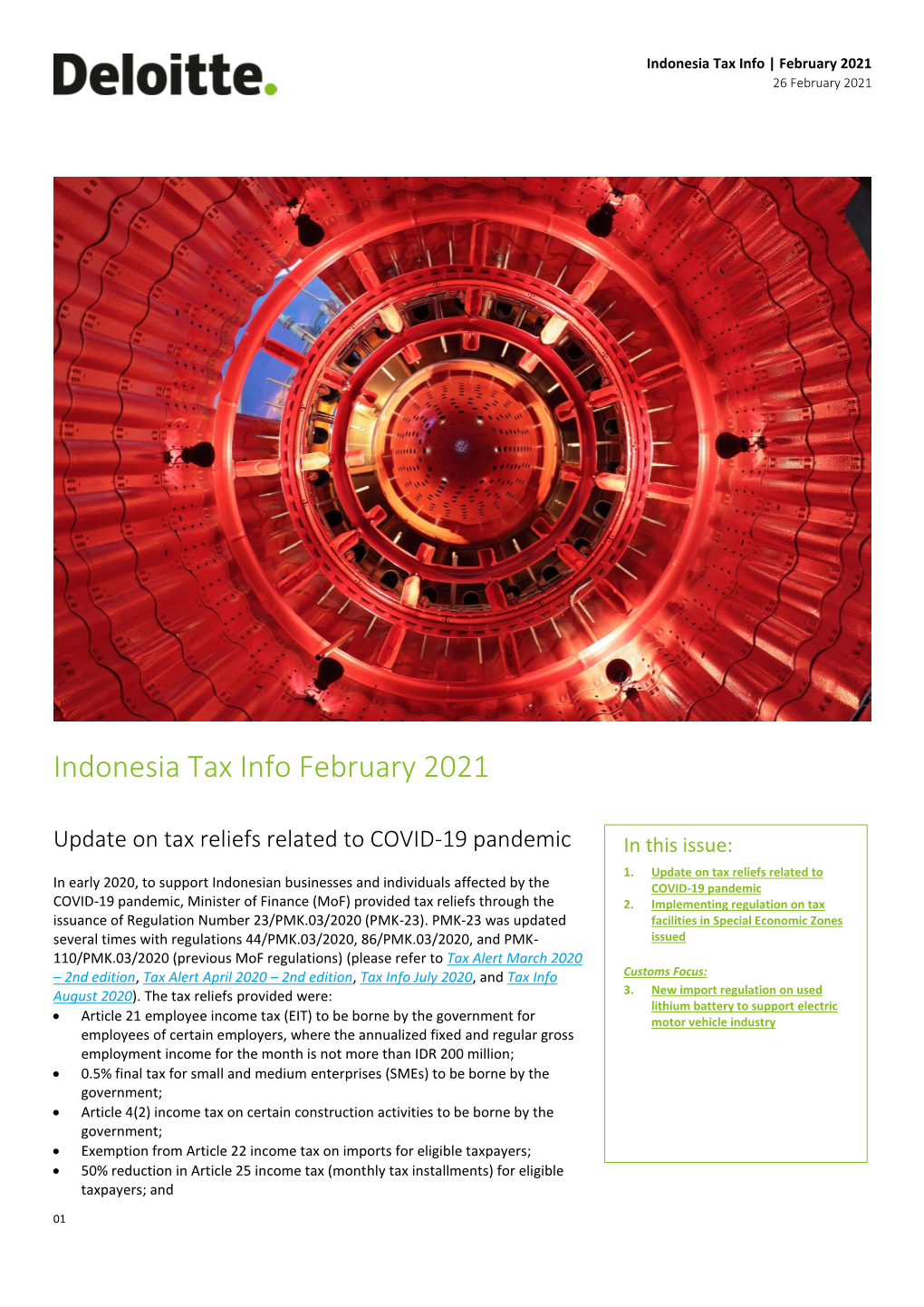 Indonesia Tax Info February 2021