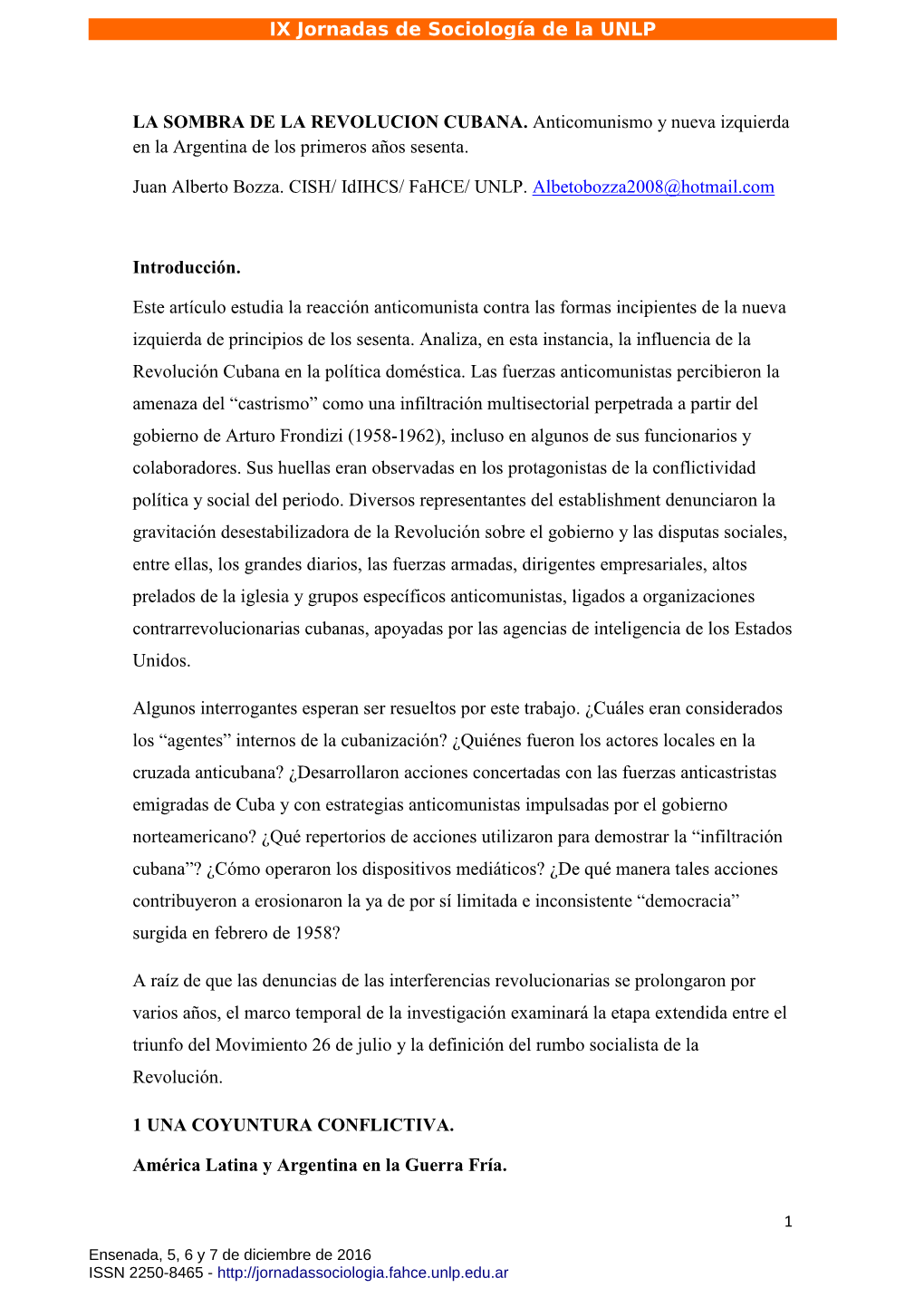 IX Jornadas De Sociología De La UNLP