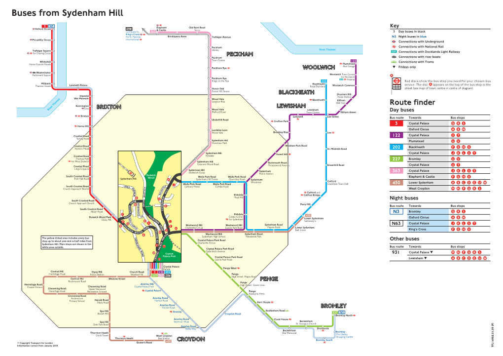 Buses from Sydenham Hill