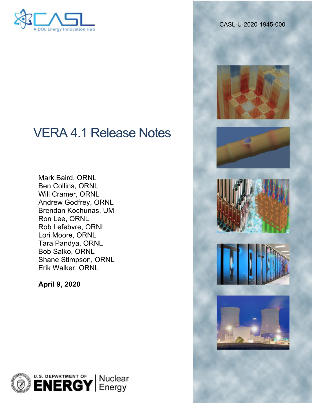 VERA 4.1 Release Notes