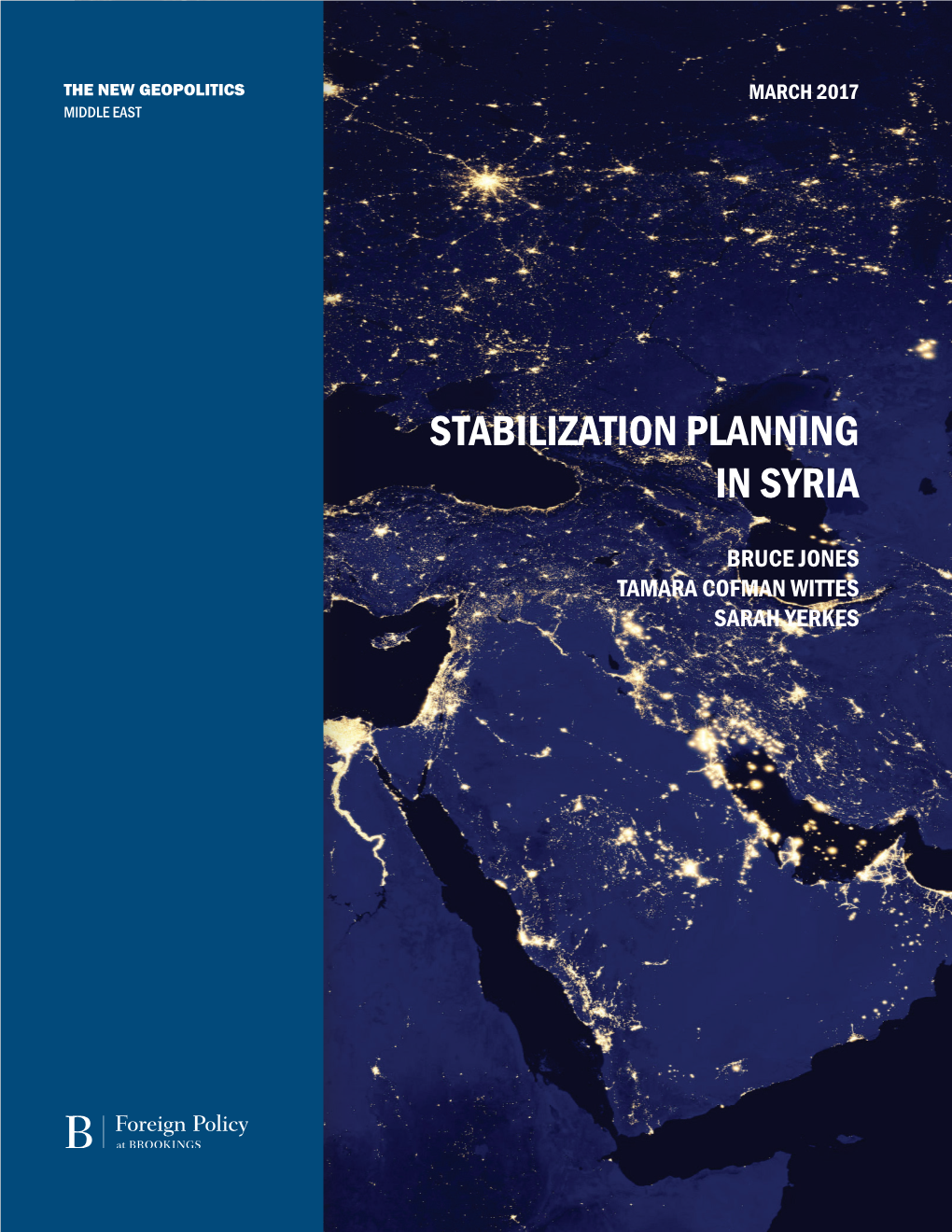Stabilization Planning in Syria