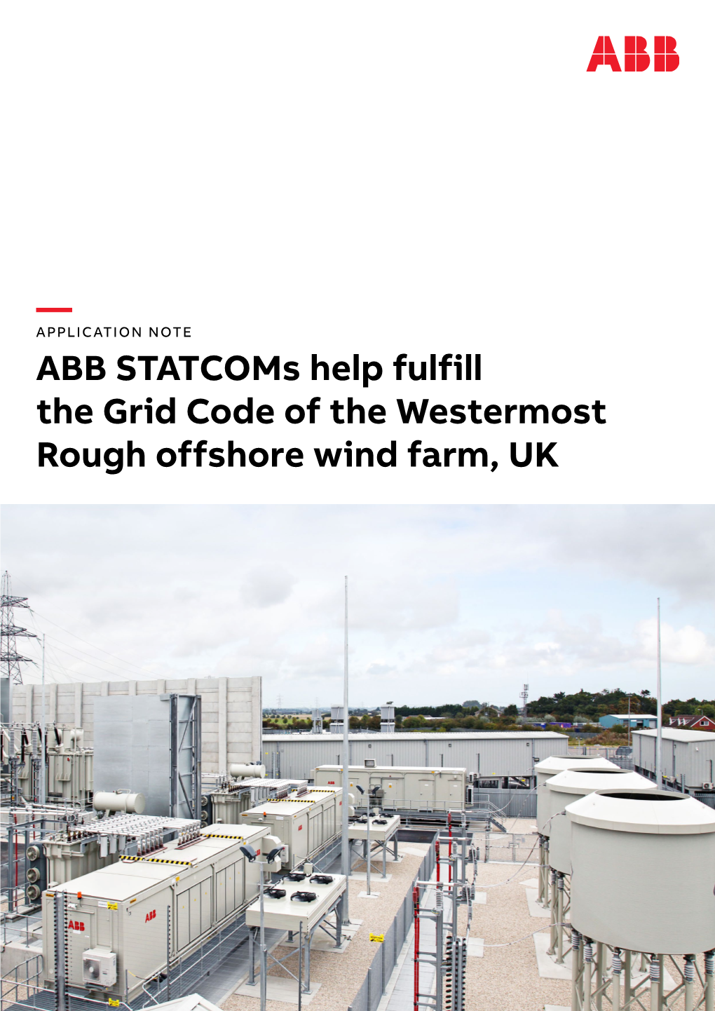 — ABB Statcoms Help Fulfill the Grid Code of the Westermost Rough