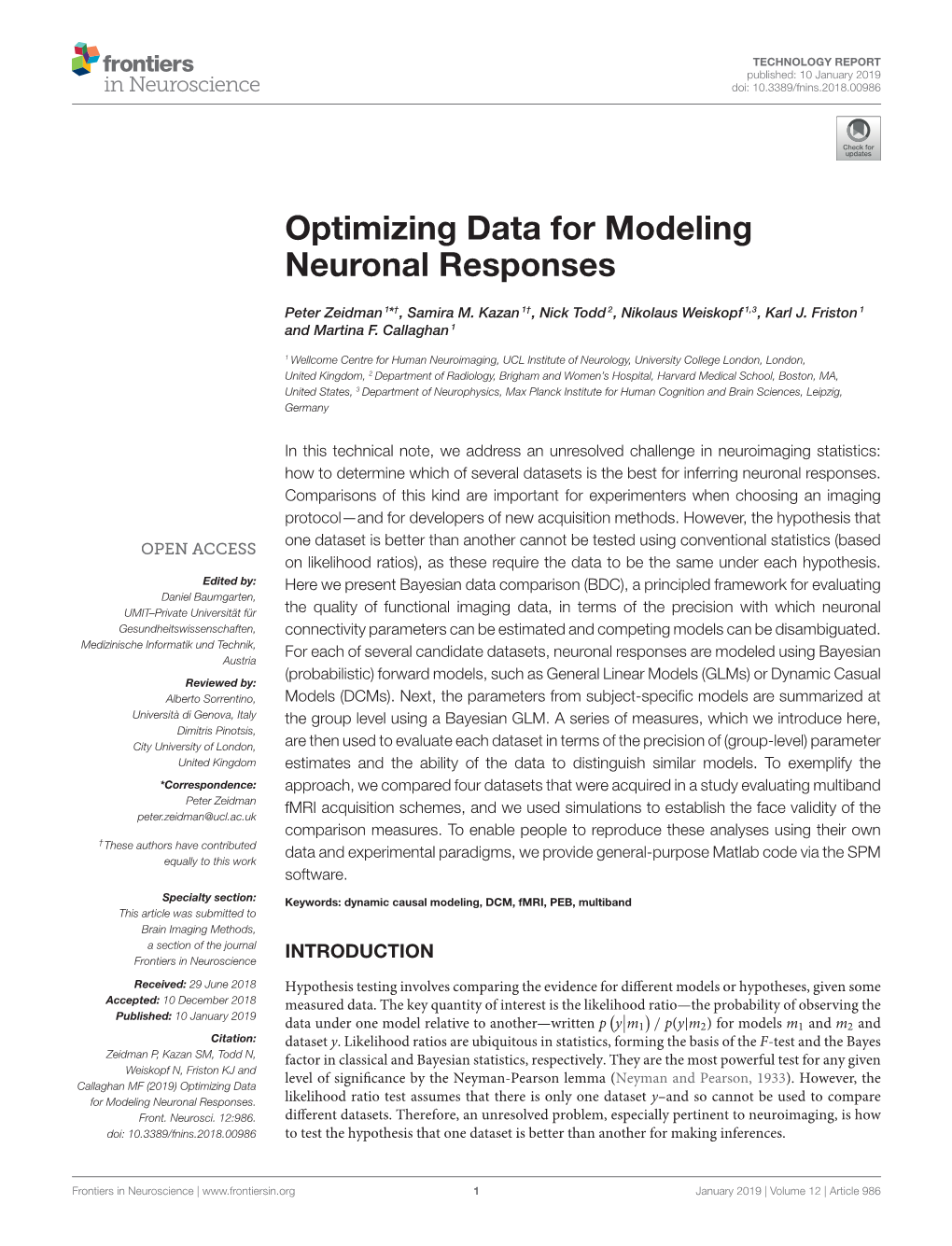 Optimizing Data for Modeling Neuronal Responses