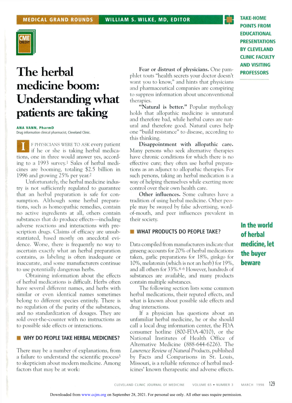 The Herbal Medicine Boom