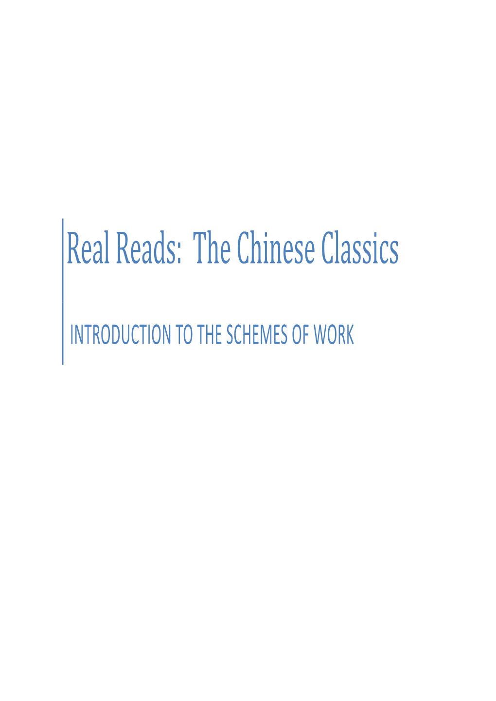 The Chinese Classics