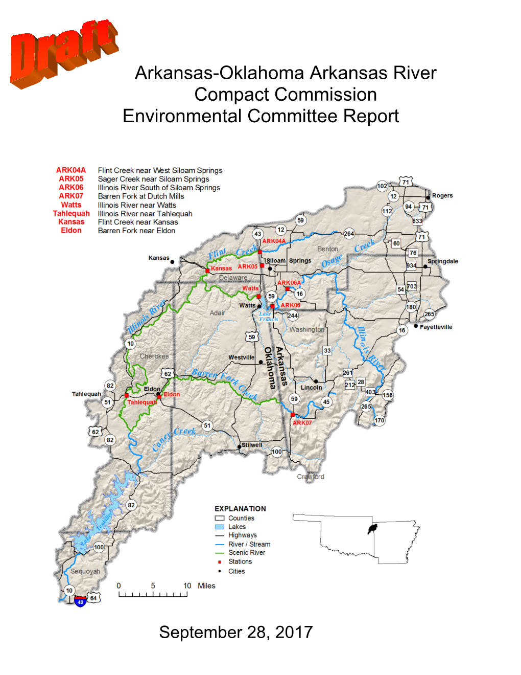 Arkansas-Oklahoma Arkansas River Compact Commission Environmental Committee Report