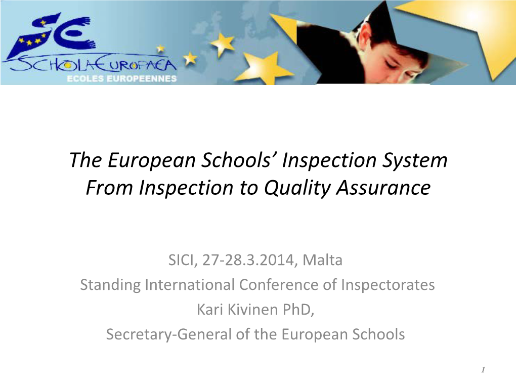 European School Quality Assurance