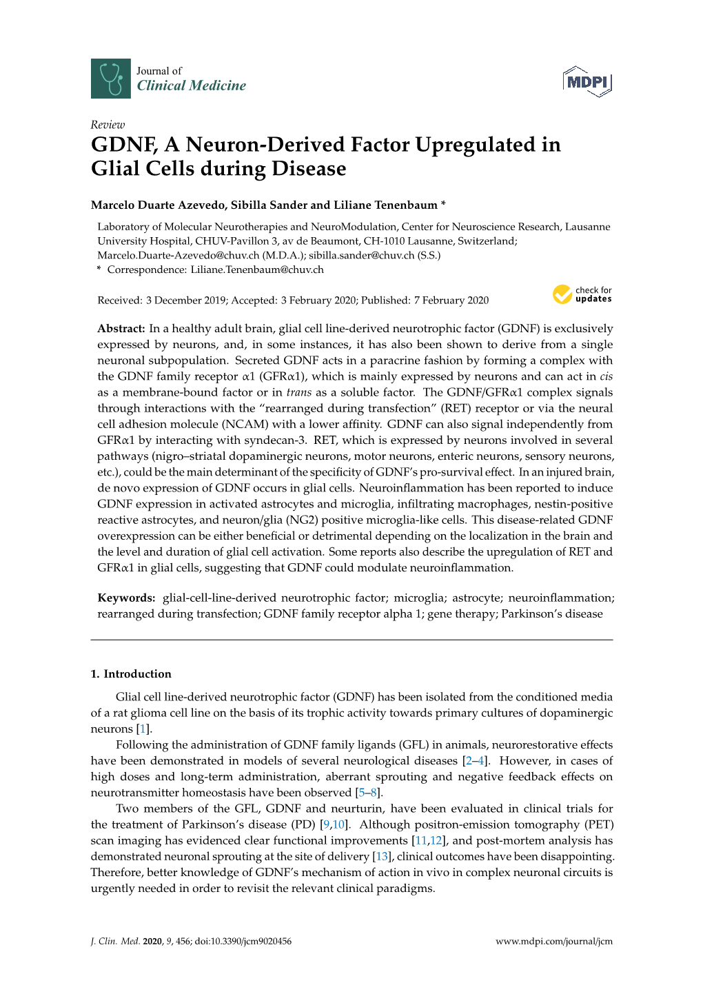 GDNF, a Neuron-Derived Factor Upregulated in Glial Cells During Disease