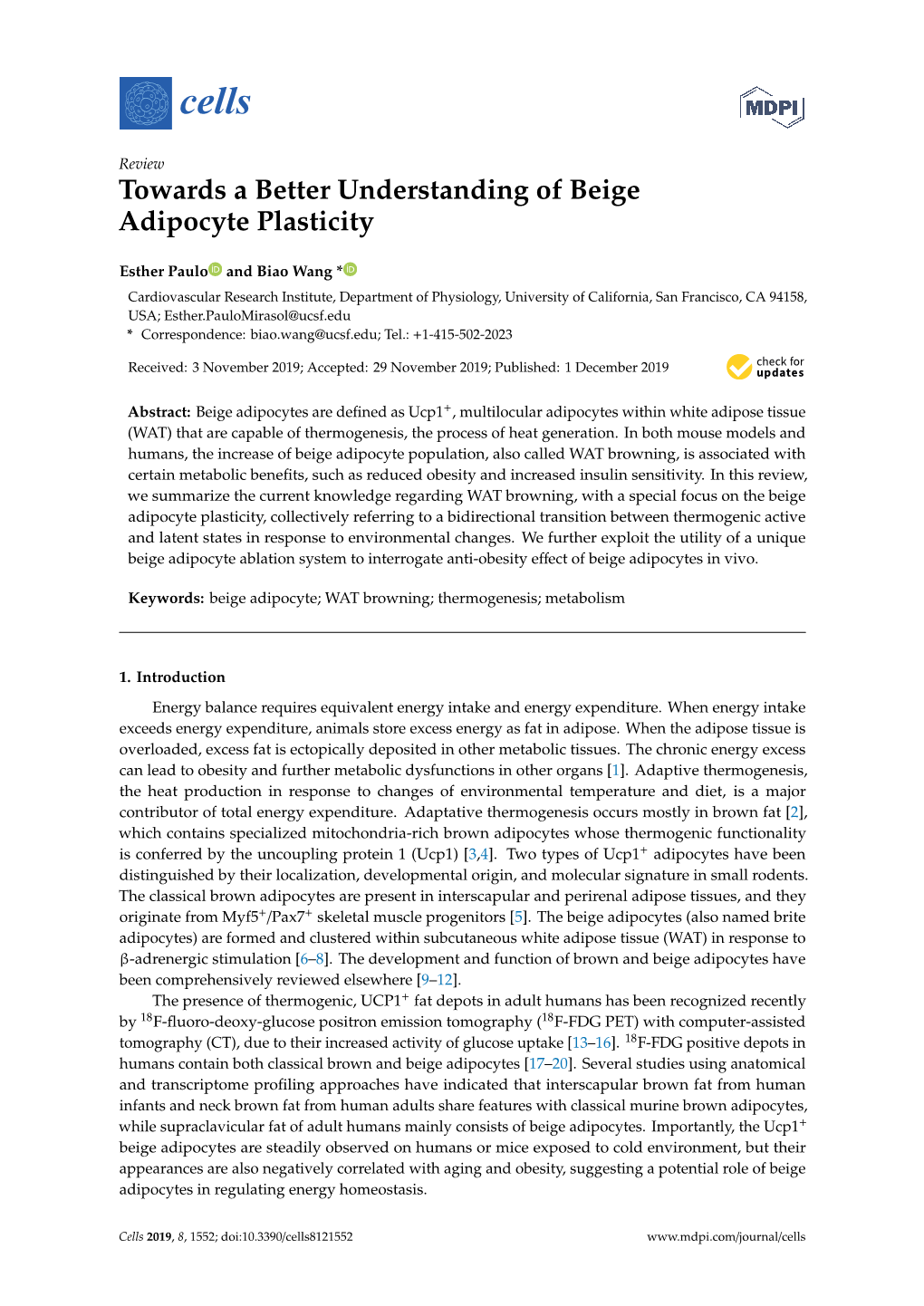 Towards a Better Understanding of Beige Adipocyte Plasticity