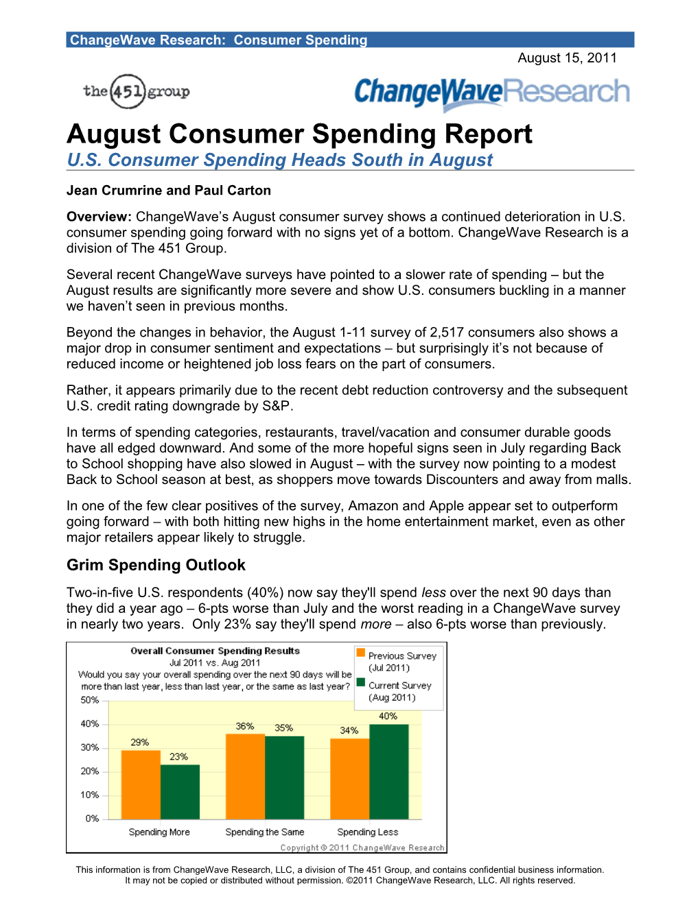 Changewave Research: Consumer Spending