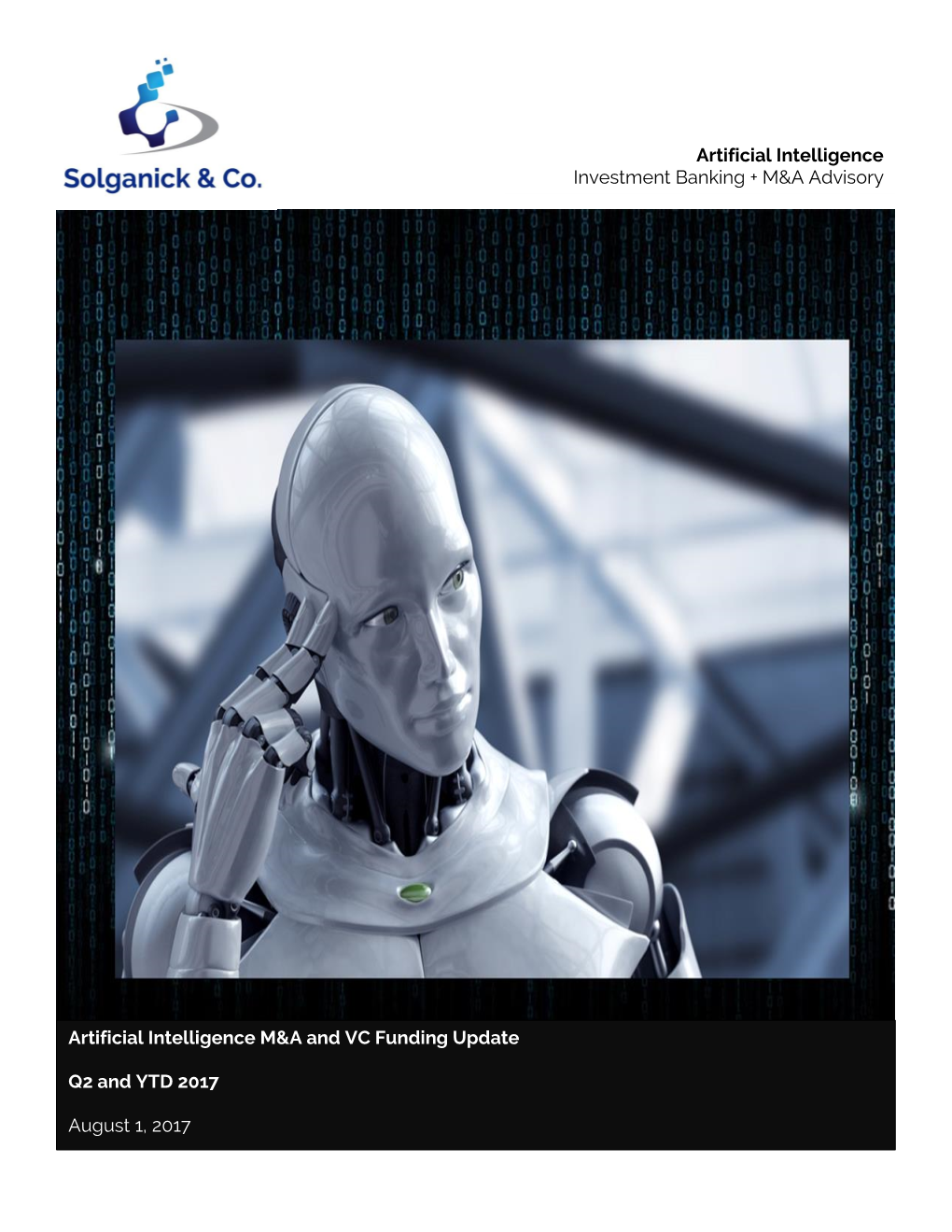Solganick & Co Artificial Intelligence M&A Update