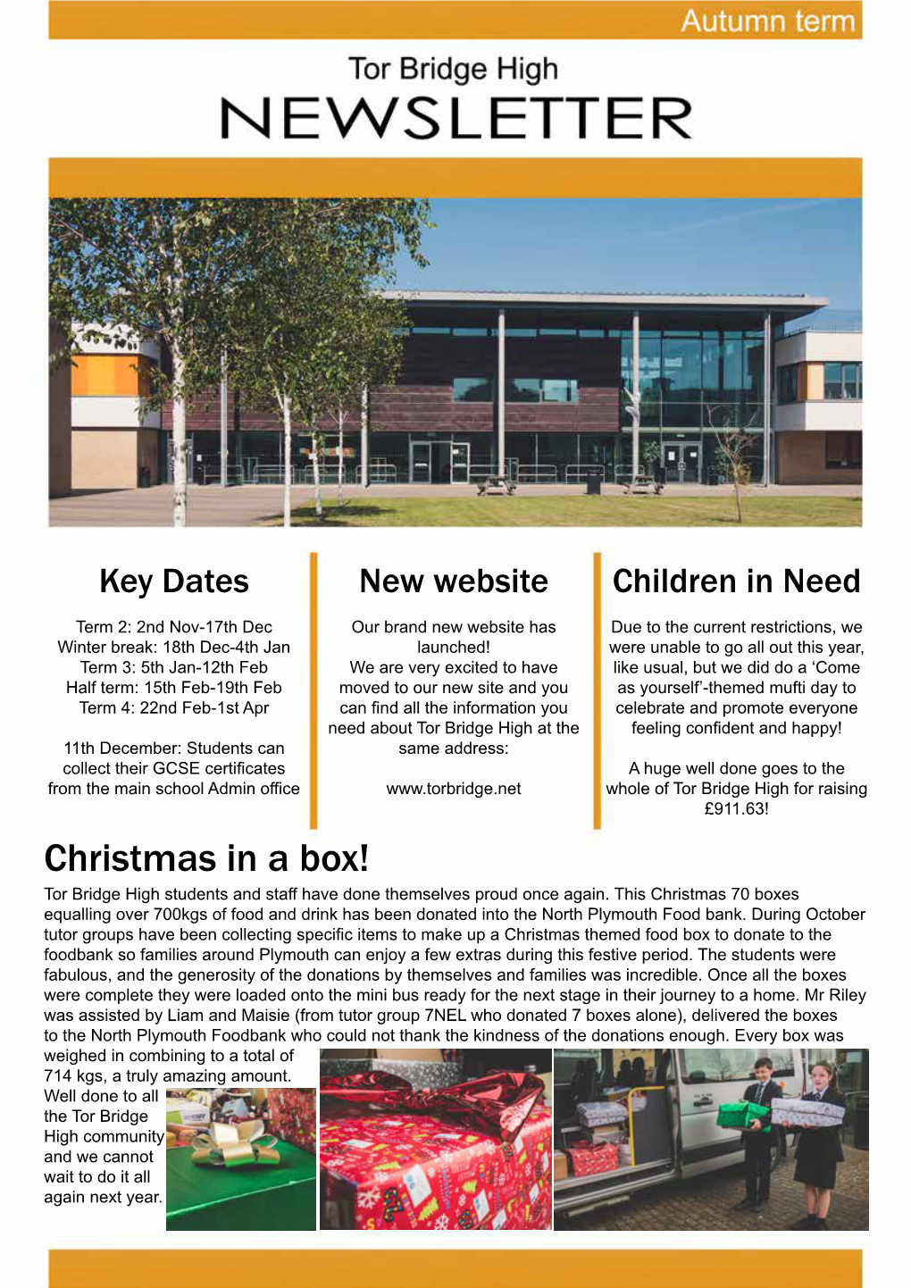 Christmas in a Box! Tor Bridge High Students and Staff Have Done Themselves Proud Once Again