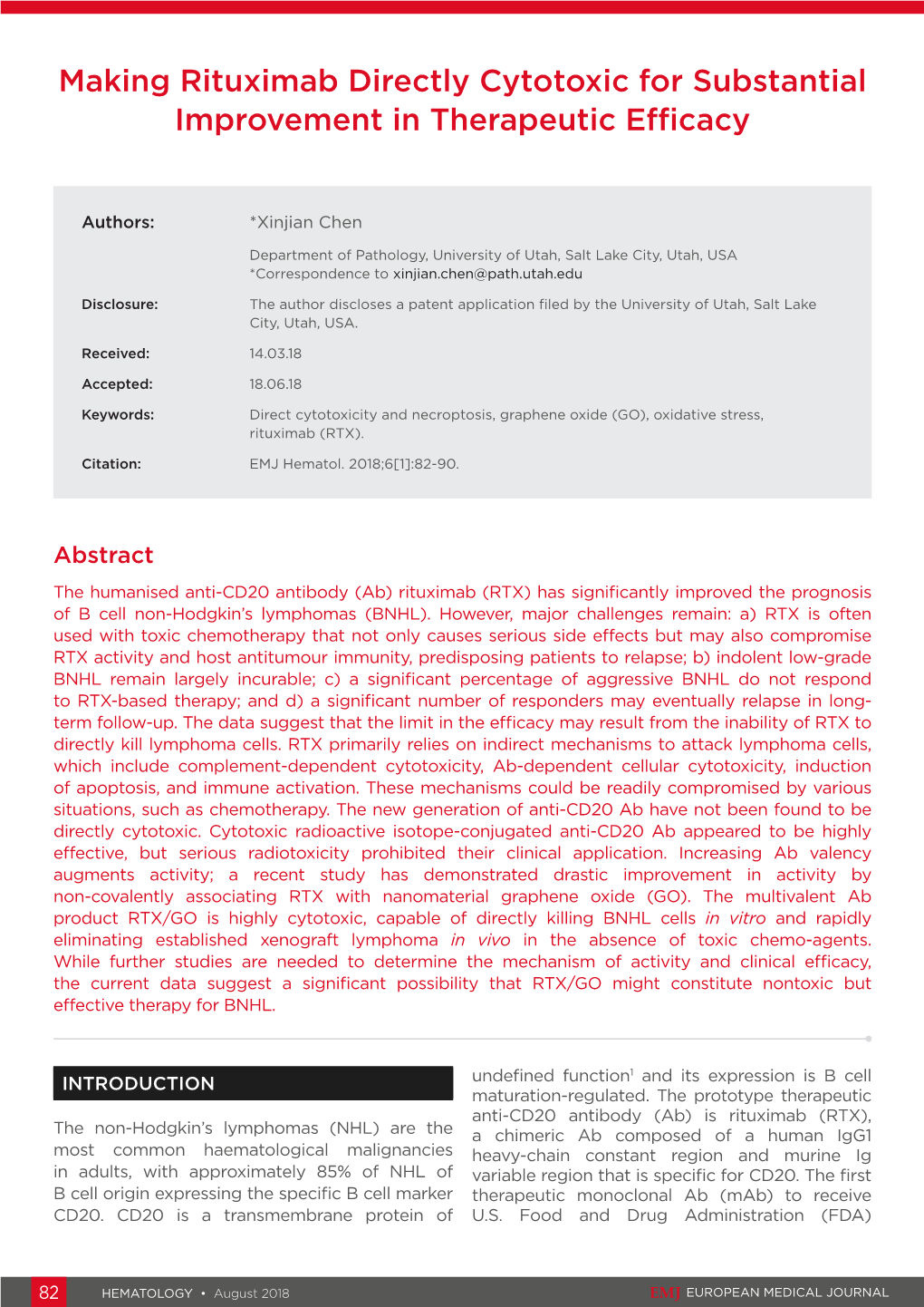 Making Rituximab Directly Cytotoxic for Substantial Improvement in Therapeutic Efficacy