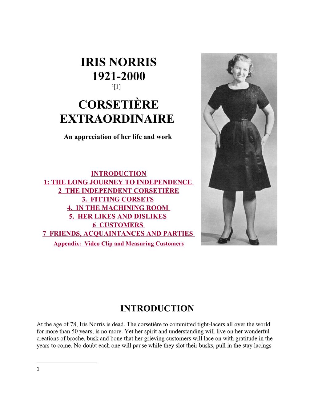 At the Age of 78, Iris Norris Is Dead. the Corsetière to Committed Tight-Lacers All Over