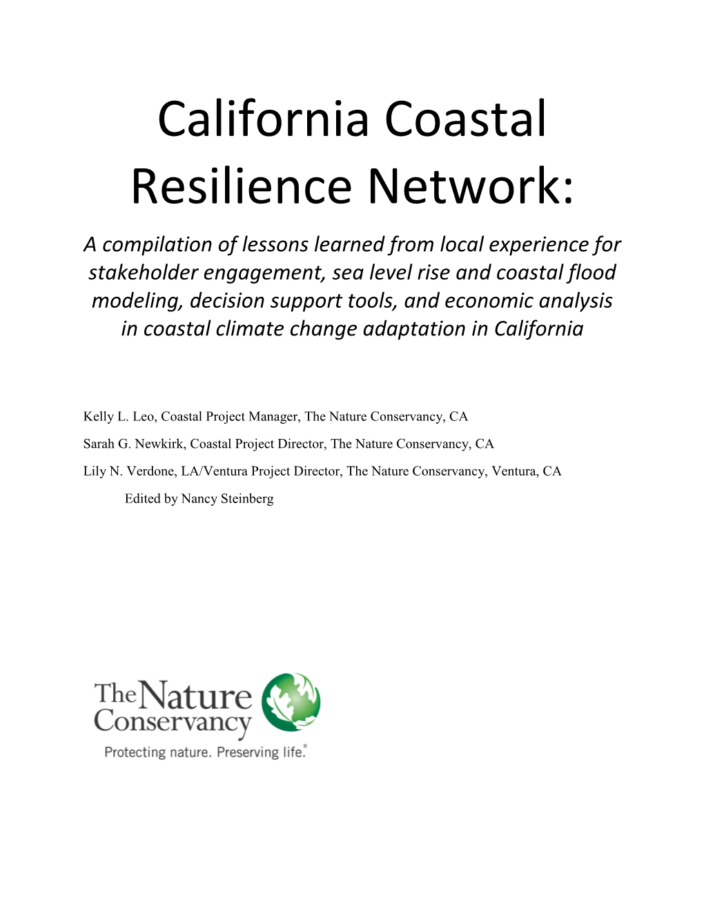 California Coastal Resilience Network