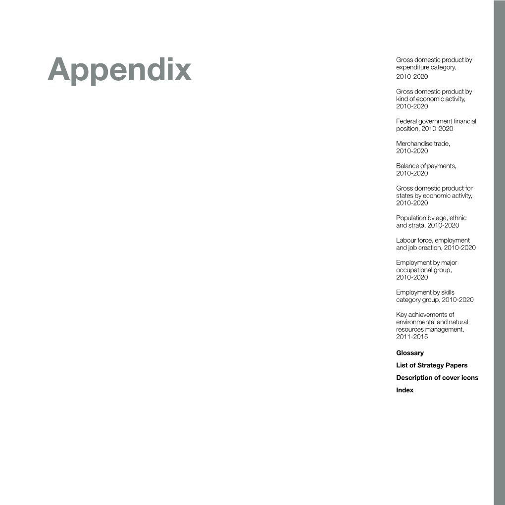 Appendix 2010-2020 Gross Domestic Product by Kind of Economic Activity, 2010-2020